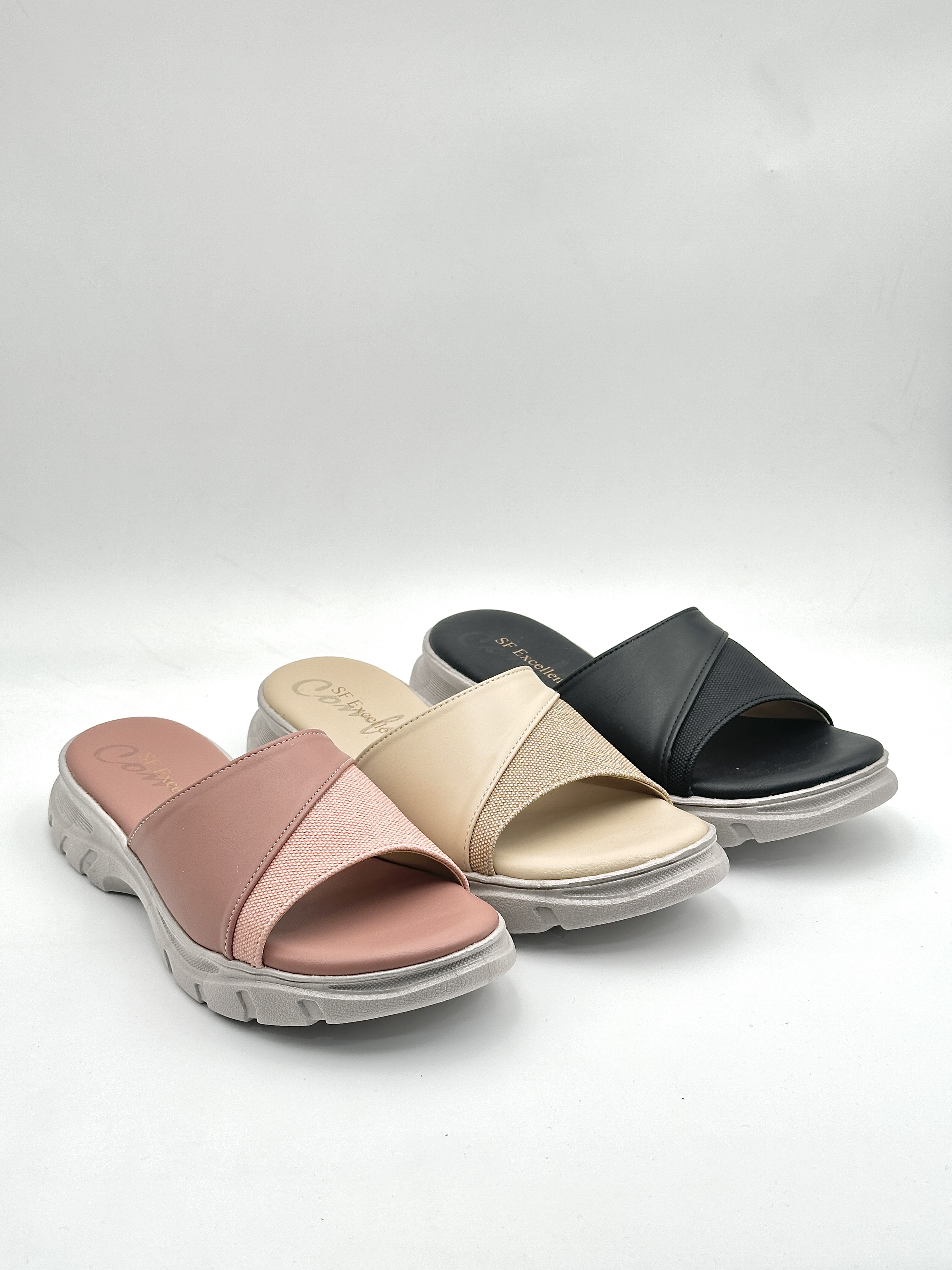 SF Excellent Kasut Perempuan Slip-on Sandals 8015